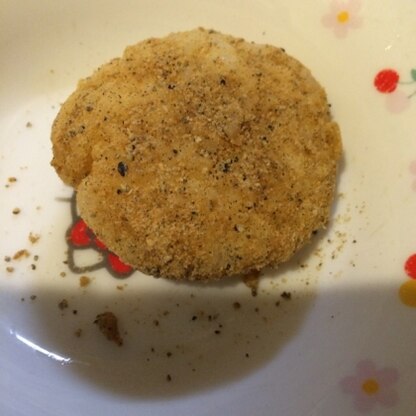 黒ごまきな粉で作りました( ^ω^ )
子供のおやつに美味しくいただきました。